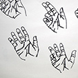 Continuous contour hand drawing